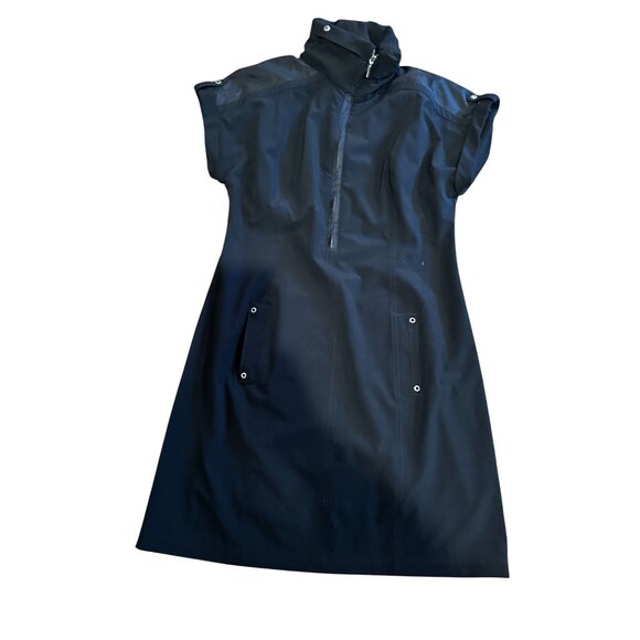 NWT Chico’s Zenergy Neema Summer Sport Dress with Hood – Size 2 (M/10–12) – Blac - Picture 3 of 16